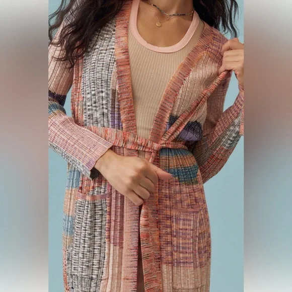 NWOT Anthropologie Patchwork Cardigan Sweater - Size XS/S - Picture 3 of 4